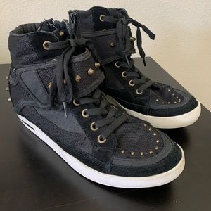 Aldo Black Hightop Sneakers